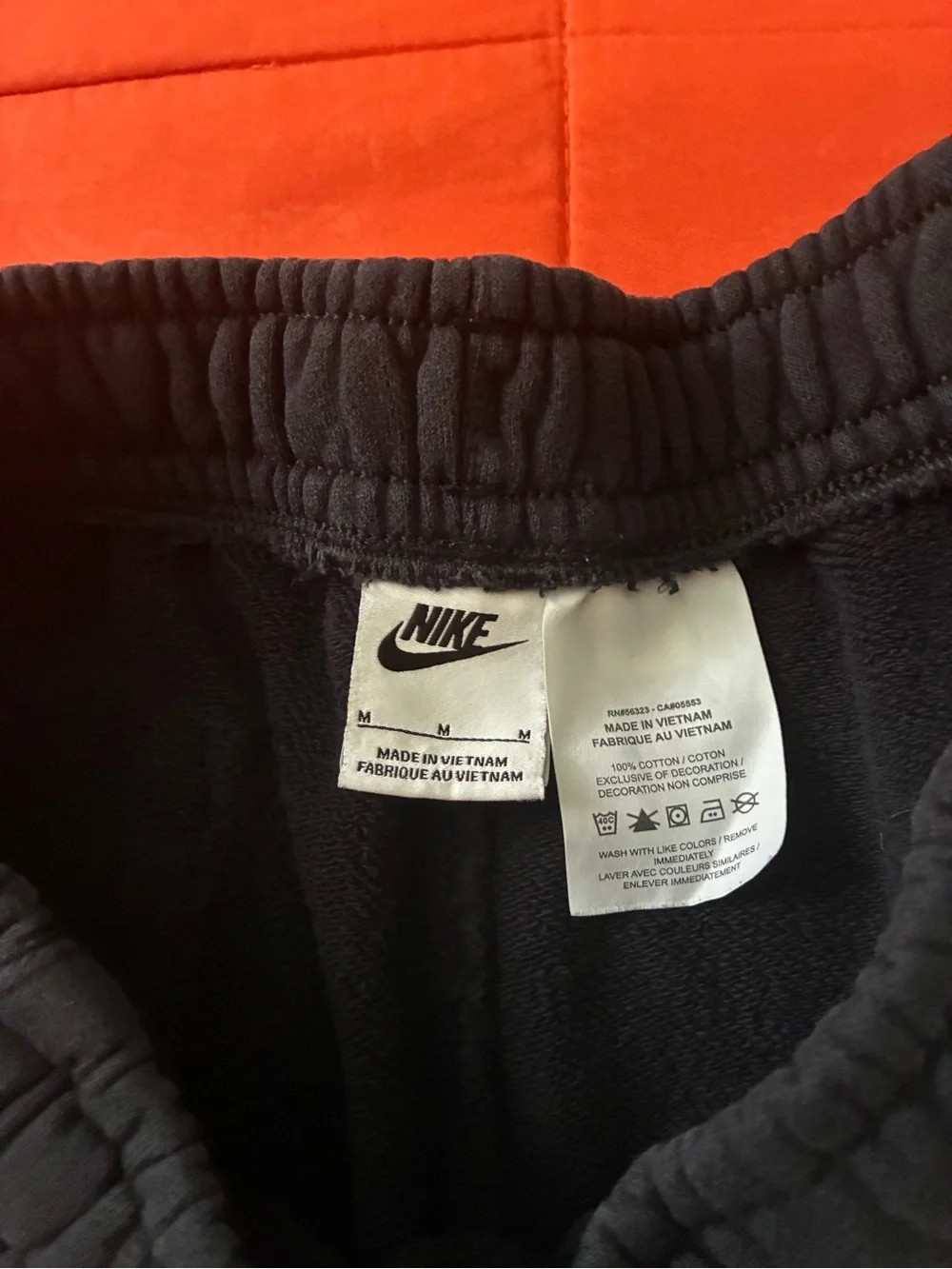 Nike Shorts Mens Medium Black French Terry Flow Logo Sweatshorts